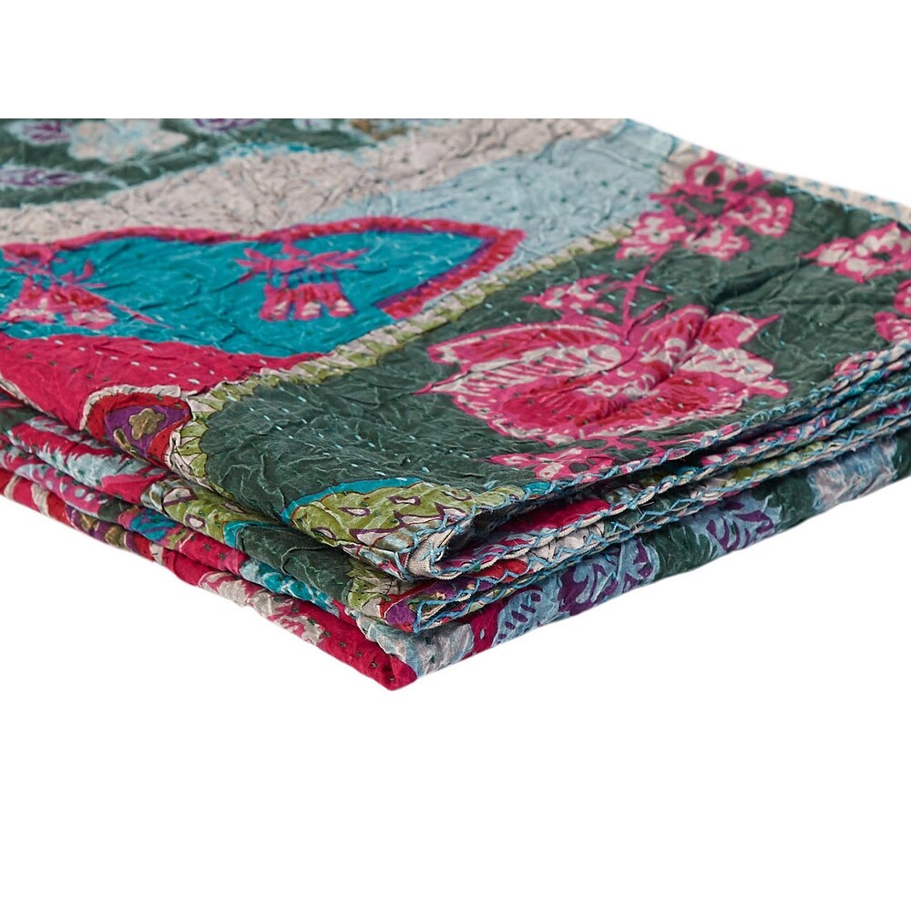 Taj Hotel Home Decor Kantha Cotton Throw 1 Piece Bed Bath Beyond 32175437